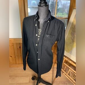 2 for 1 : American Eagle black button down and tribal print tank